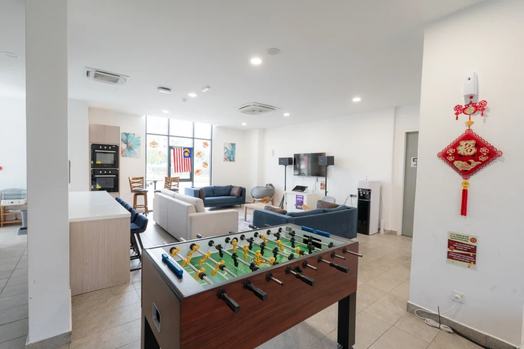 The boarding house games room.